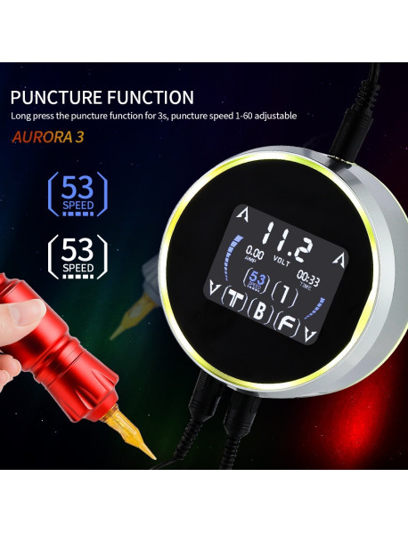 Aurora 3: Dot Work Tattoo Power Supply