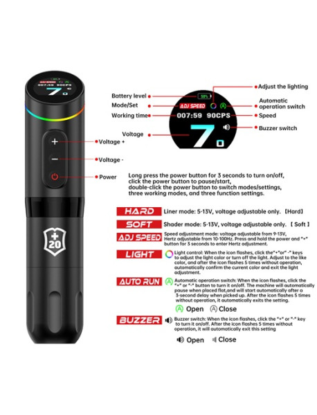 ET-i Ergo Tip Wireless Tattoo  Pen