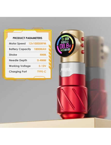 Neebol Rotary Tattoo Pen 4MM Storke | S4 PRO